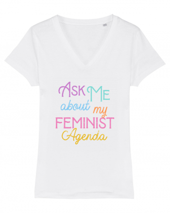 Ask me about my feminist agenda White