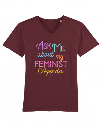 Ask me about my feminist agenda Burgundy