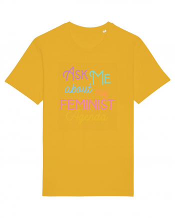 Ask me about my feminist agenda Spectra Yellow