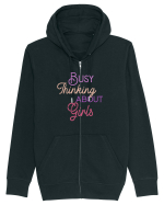 Busy thinking about Girls Hanorac cu fermoar Unisex Connector