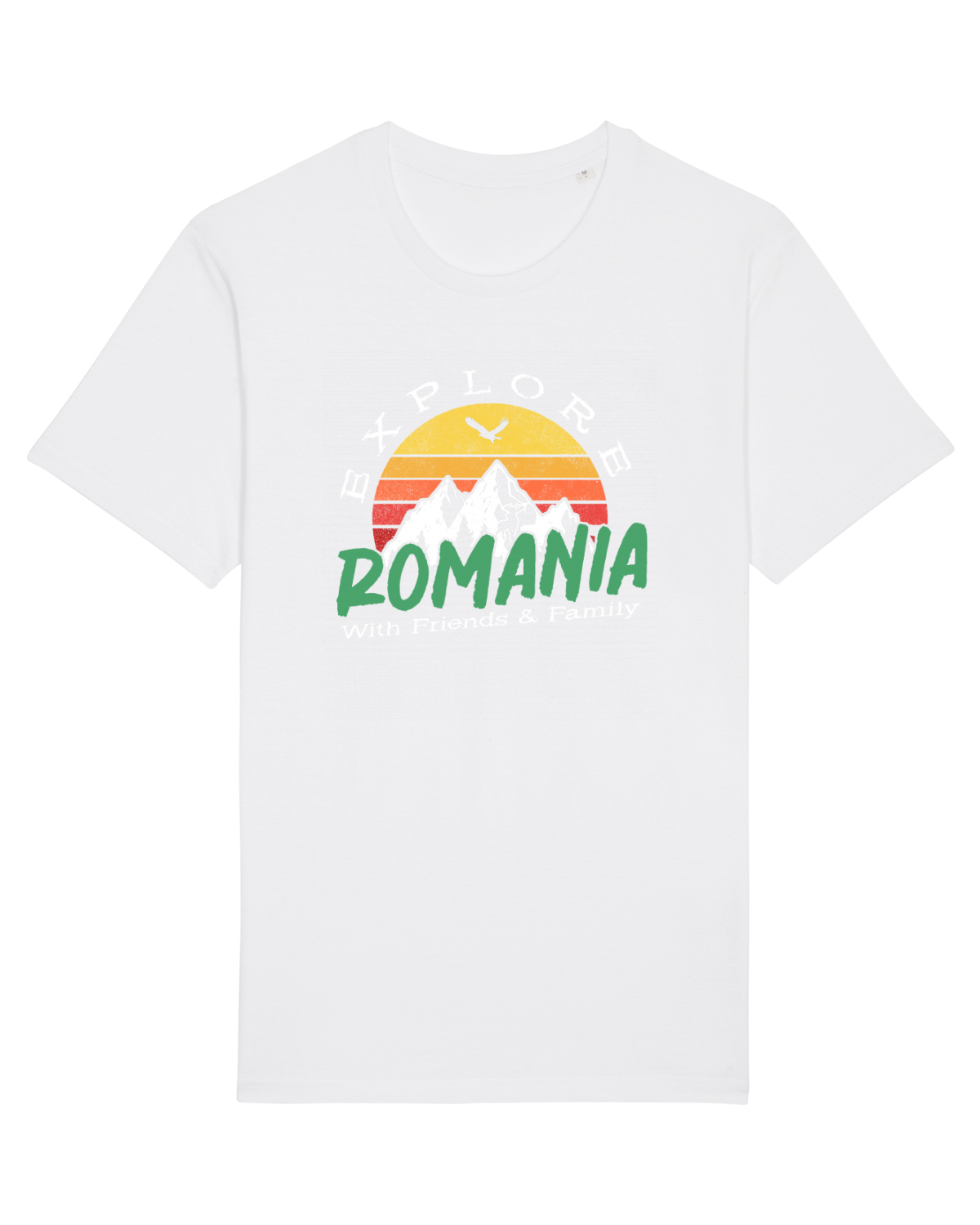 Tricou mânecă scurtă Unisex Rocker White