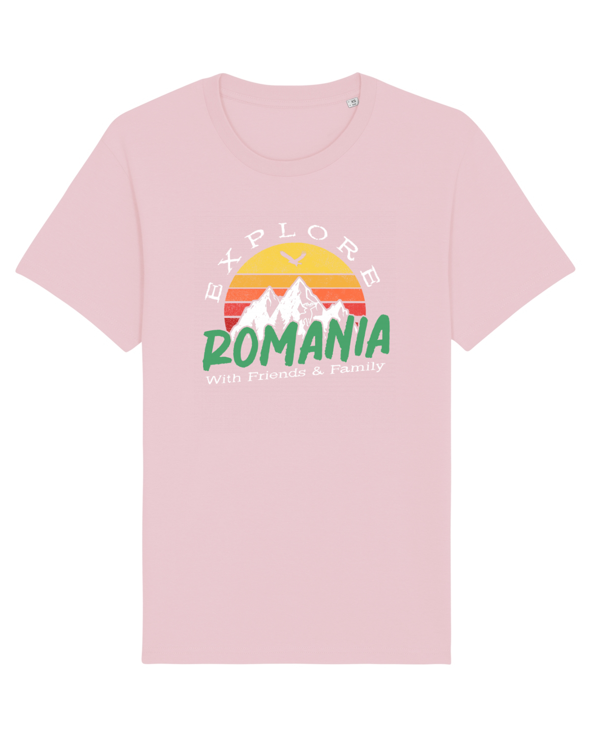 Tricou mânecă scurtă Unisex Rocker Cotton Pink