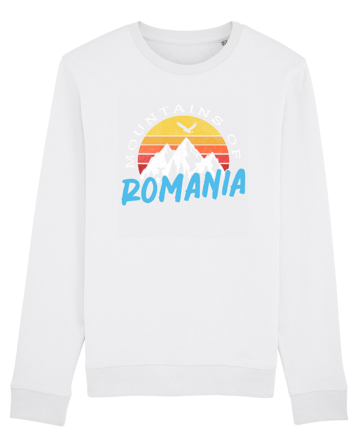 Bluză mânecă lungă Unisex Rise White