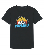 Mountains of Romania Tricou mânecă scurtă guler larg Bărbat Skater