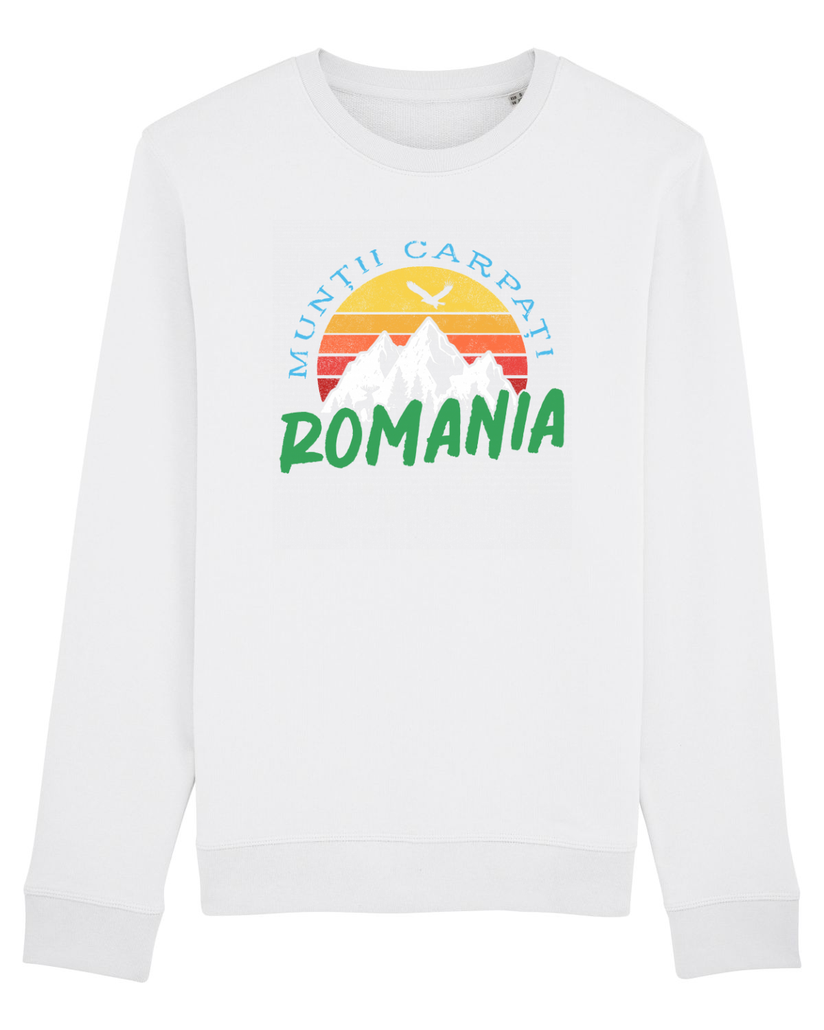 Bluză mânecă lungă Unisex Rise White