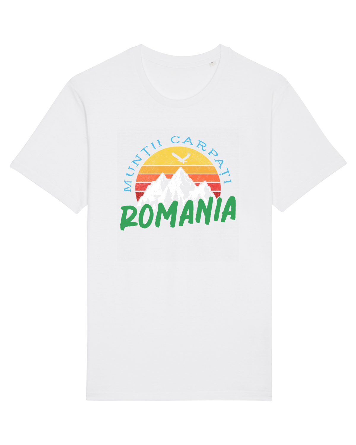 Tricou mânecă scurtă Unisex Rocker White