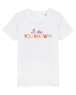 Is she... you know?! Tricou mânecă scurtă  Copii Mini Creator