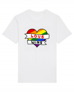 Love Wins Tricou mânecă scurtă Unisex Rocker