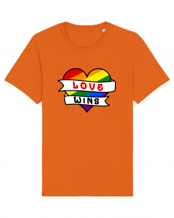 Love Wins Bright Orange