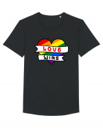 Love Wins Tricou mânecă scurtă guler larg Bărbat Skater