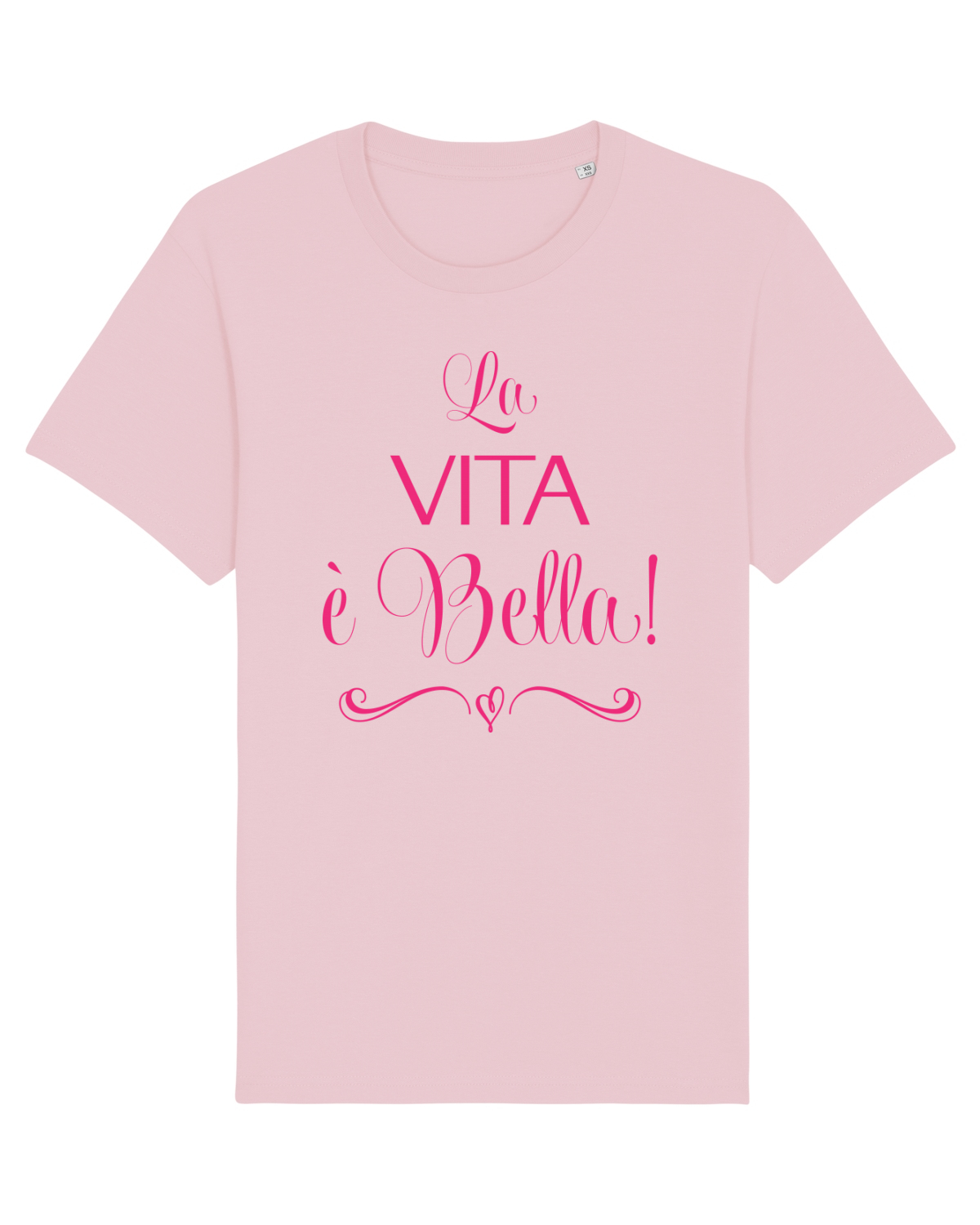 Tricou mânecă scurtă Unisex Rocker Cotton Pink
