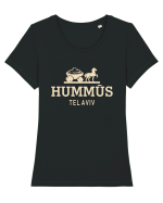 HUMMUS TEL AVIV Tricou mânecă scurtă guler larg fitted Damă Expresser