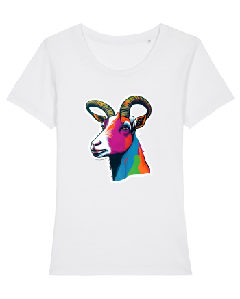 popart goat White
