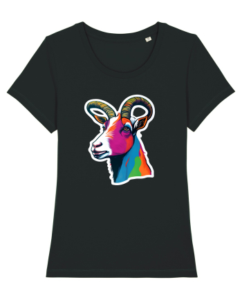popart goat Black