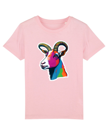 popart goat Cotton Pink