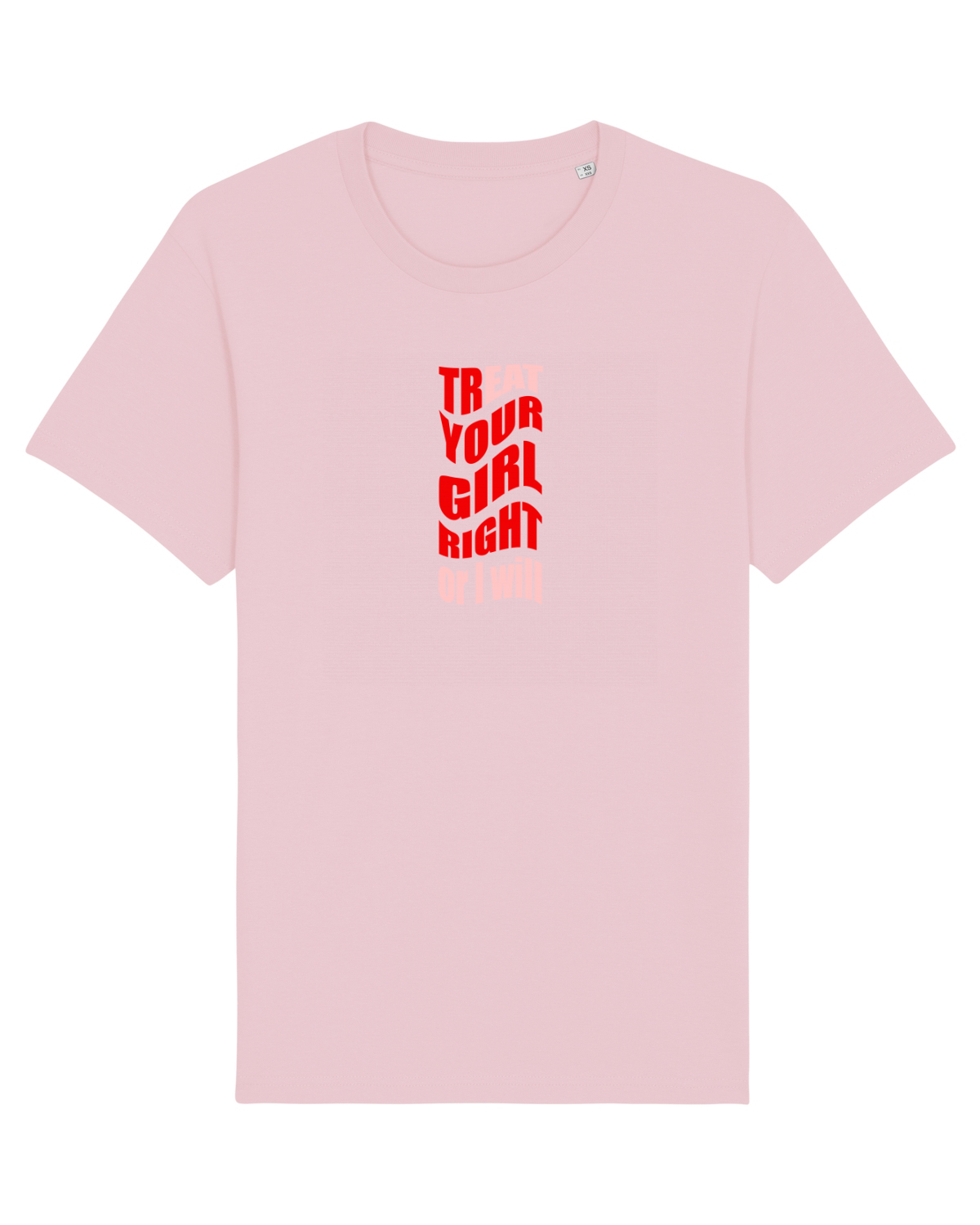 Tricou mânecă scurtă Unisex Rocker Cotton Pink