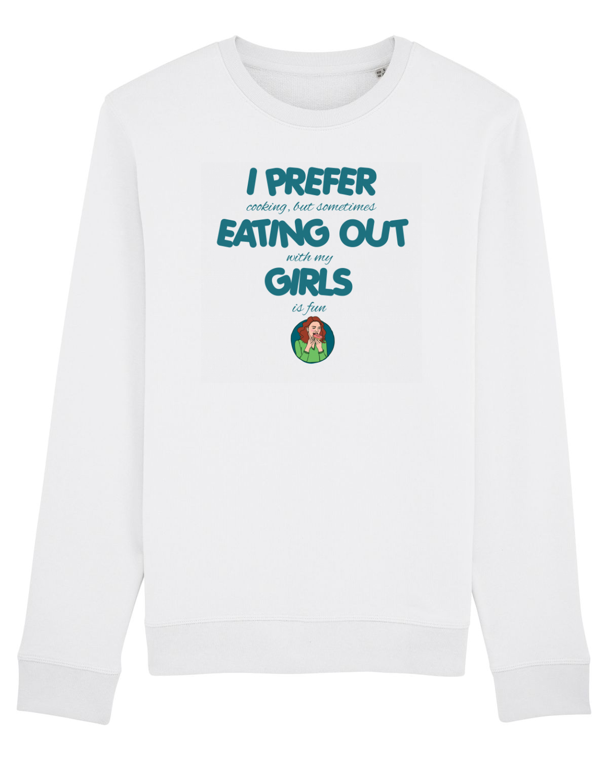 Bluză mânecă lungă Unisex Rise White