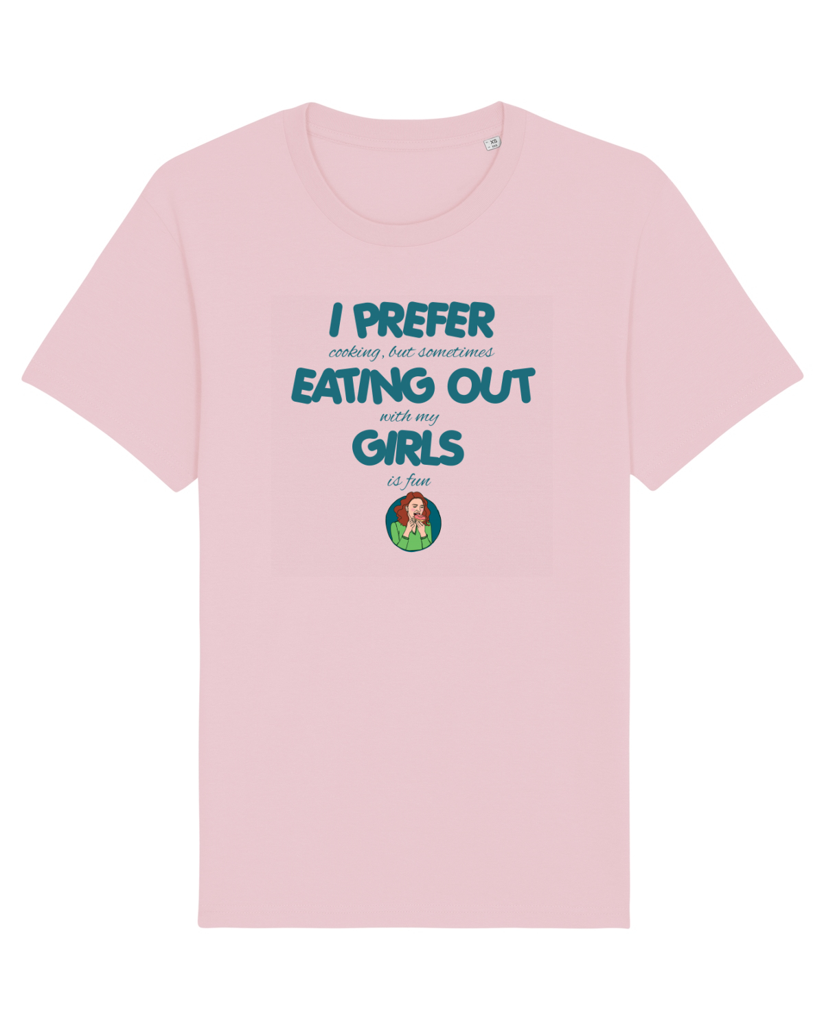 Tricou mânecă scurtă Unisex Rocker Cotton Pink