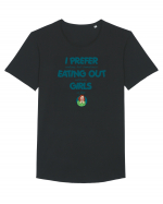 I PREFER EATING OUT (with my) GIRLS Tricou mânecă scurtă guler larg Bărbat Skater