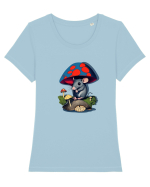 Rozzy the Fungi Rat Tricou mânecă scurtă guler larg fitted Damă Expresser