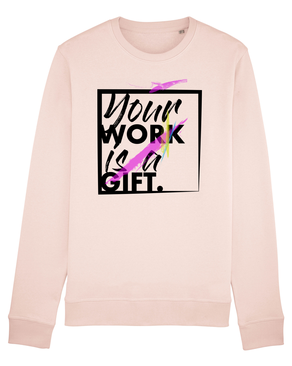 Bluză mânecă lungă Unisex Rise Candy Pink