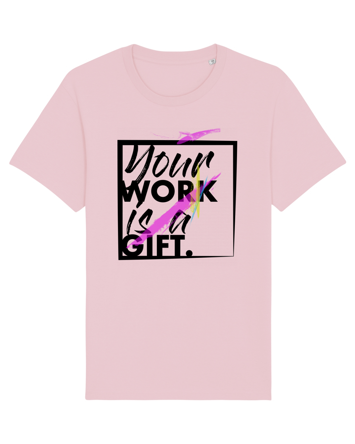 Tricou mânecă scurtă Unisex Rocker Cotton Pink