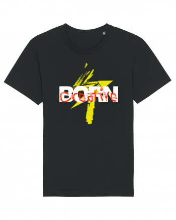 Born creative white Tricou mânecă scurtă Unisex Rocker