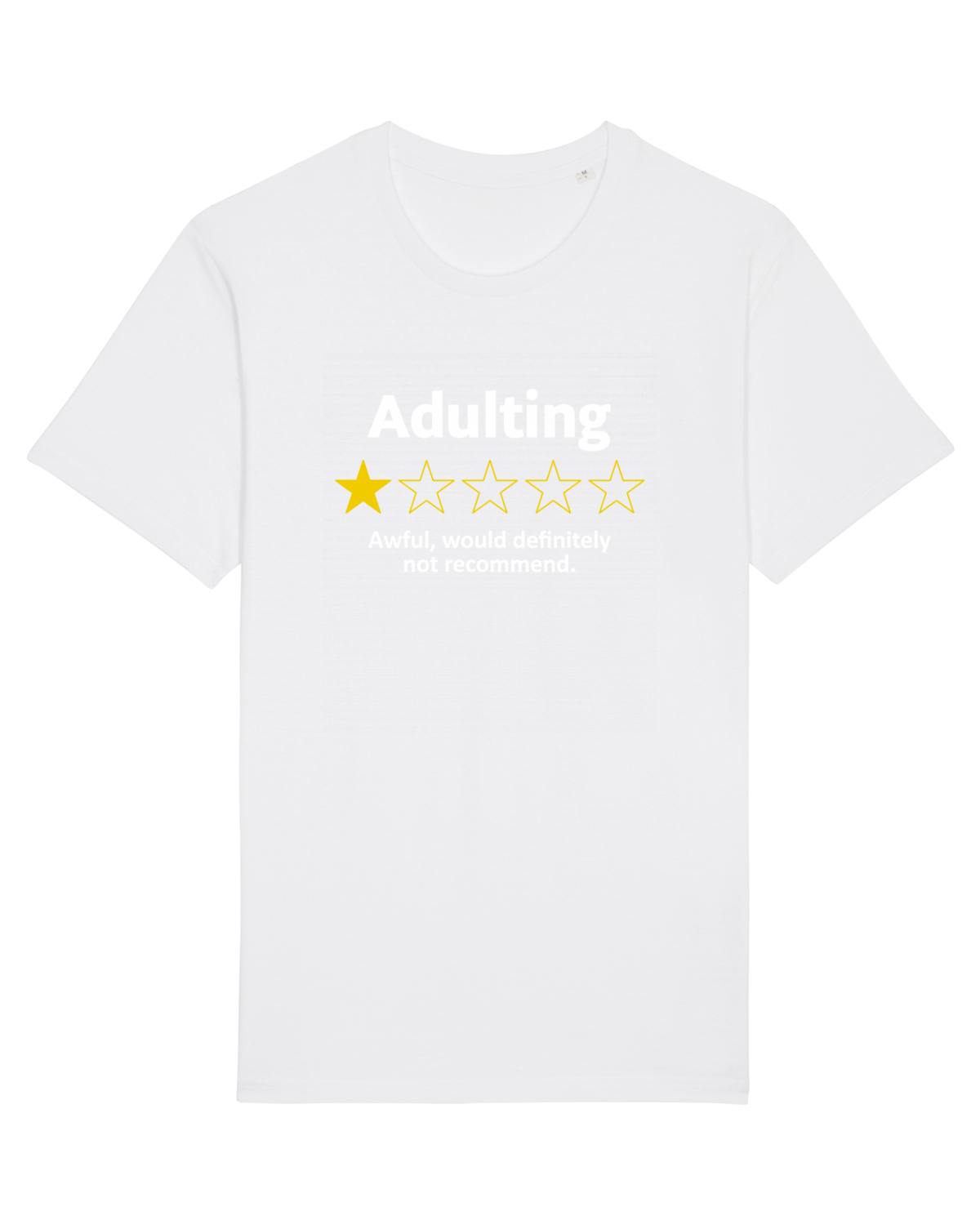 Tricou mânecă scurtă Unisex Rocker White