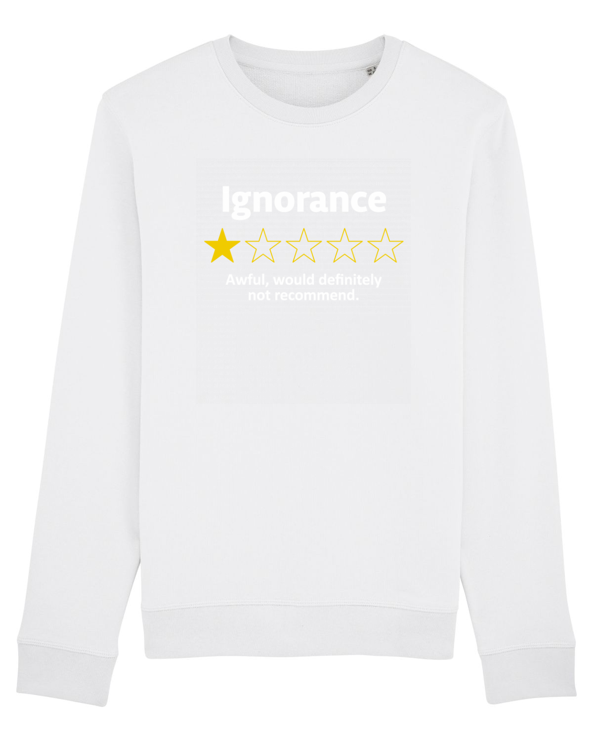 Bluză mânecă lungă Unisex Rise White