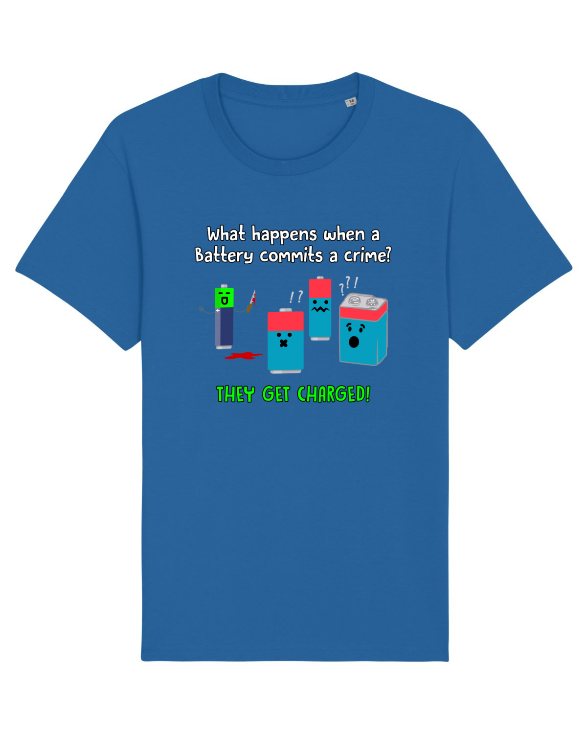 Tricou mânecă scurtă Unisex Rocker Royal Blue
