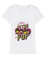 retro pop Tricou mânecă scurtă guler V Damă Evoker