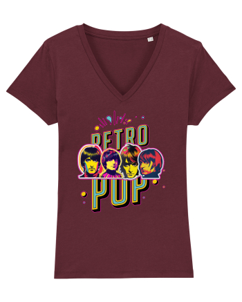 retro pop Burgundy