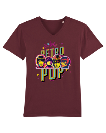 retro pop Burgundy