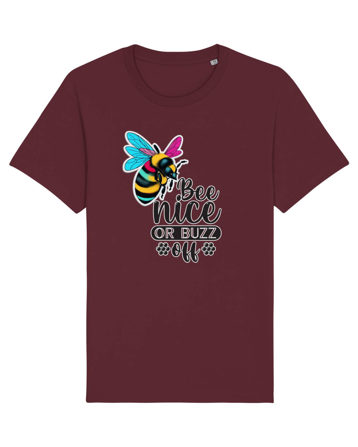 Tricou mânecă scurtă Unisex Rocker Burgundy