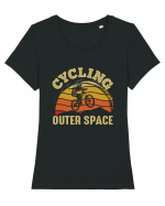 Cycling Outer Space Tricou mânecă scurtă guler larg fitted Damă Expresser