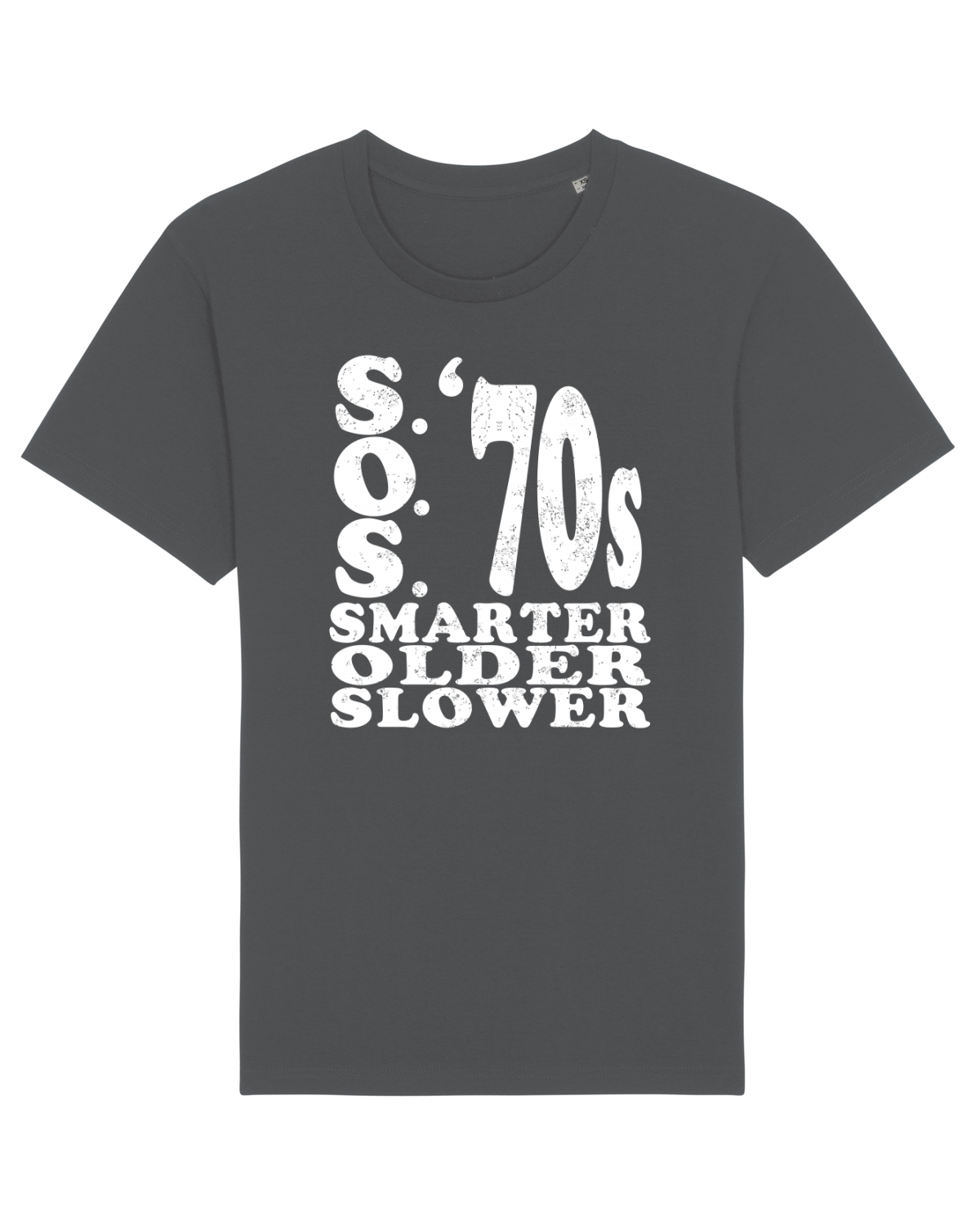 Tricou mânecă scurtă Unisex Rocker Anthracite