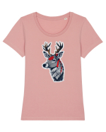 hunter reindeer Tricou mânecă scurtă guler larg fitted Damă Expresser