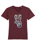 hunter reindeer Tricou mânecă scurtă guler V Bărbat Presenter
