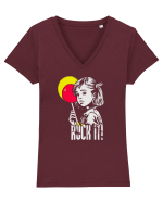 rock it! Tricou mânecă scurtă guler V Damă Evoker