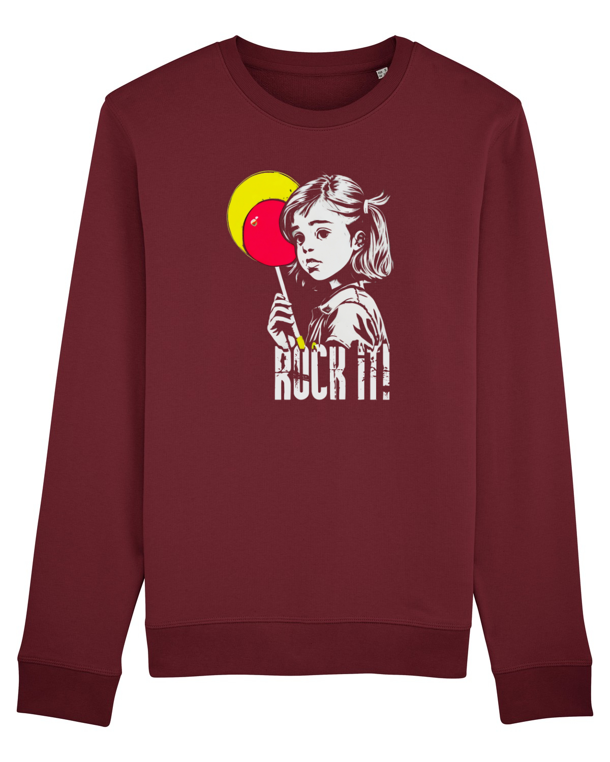 Bluză mânecă lungă Unisex Rise Burgundy