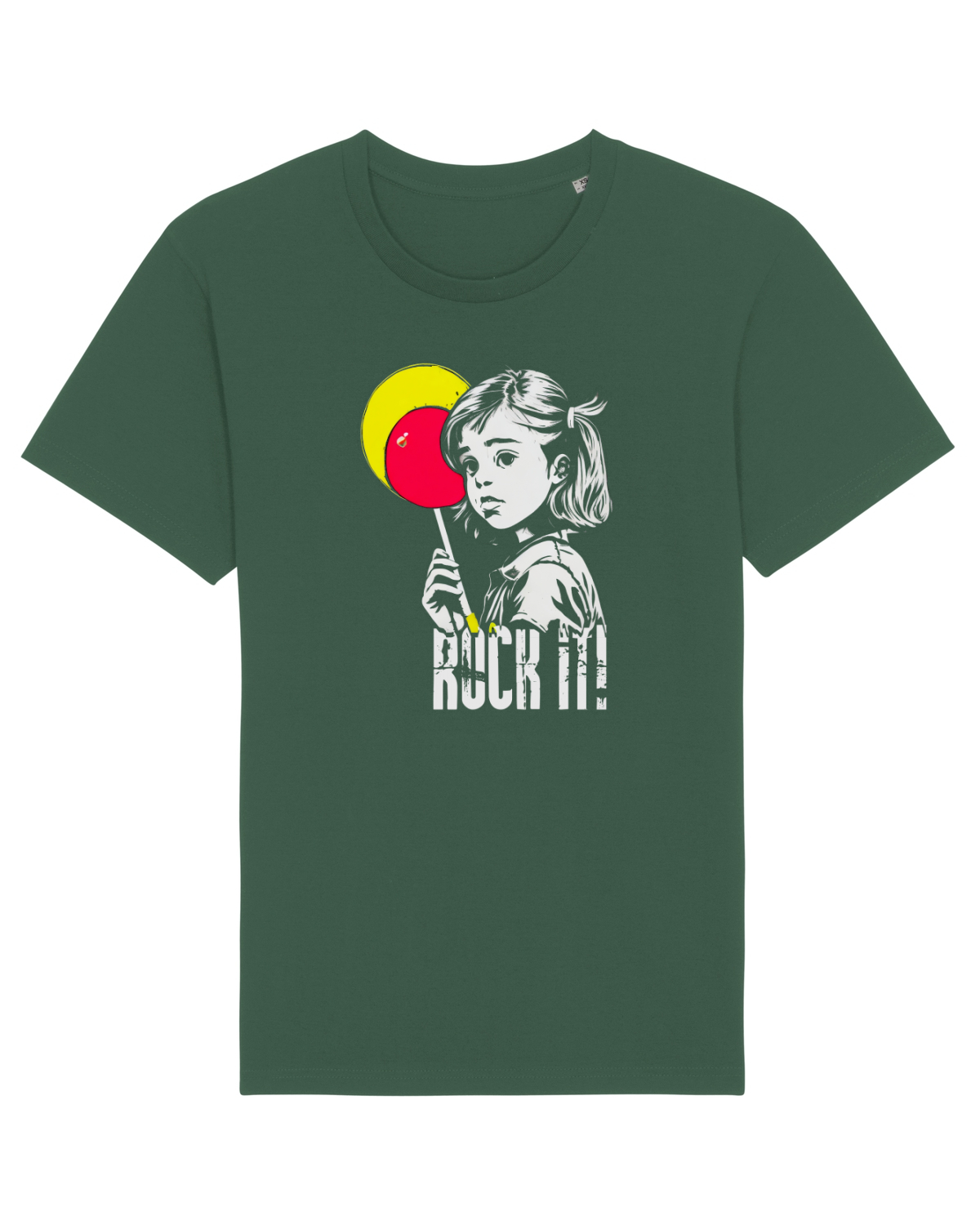 Tricou mânecă scurtă Unisex Rocker Bottle Green