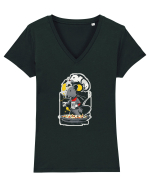 omelette du fromage Tricou mânecă scurtă guler V Damă Evoker