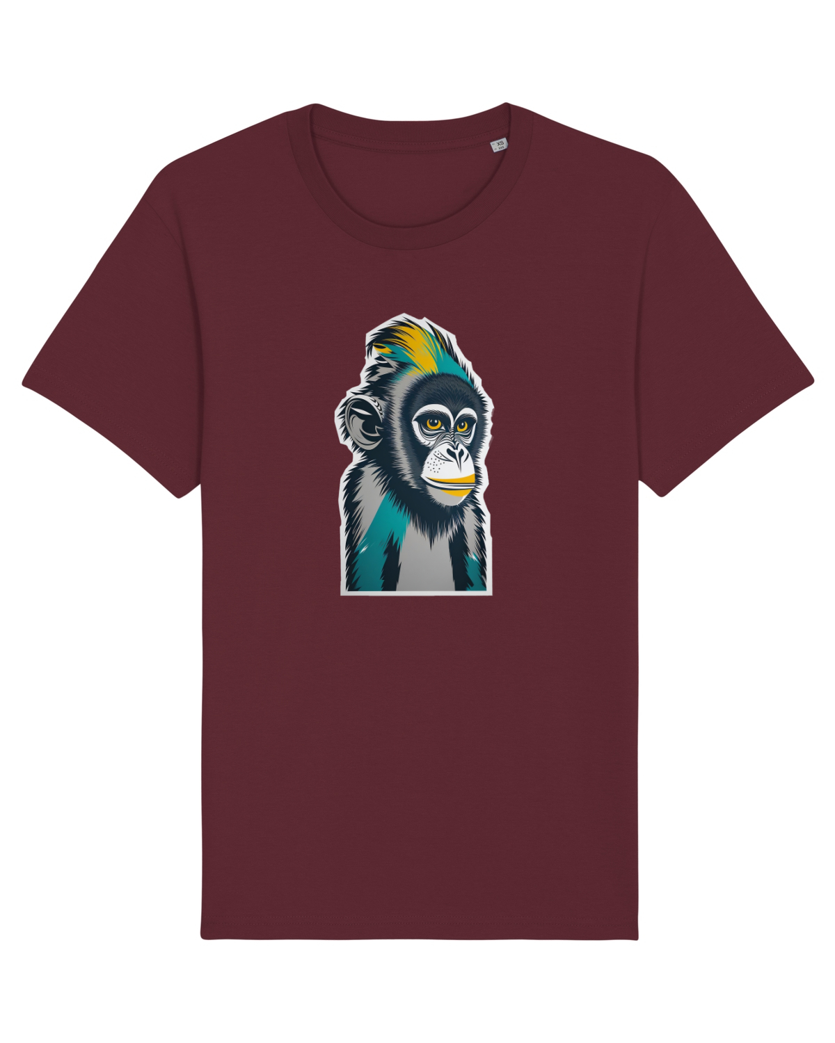 Tricou mânecă scurtă Unisex Rocker Burgundy