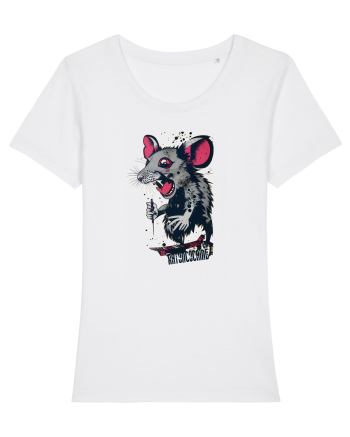 crazy rat White