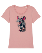crazy rat Tricou mânecă scurtă guler larg fitted Damă Expresser