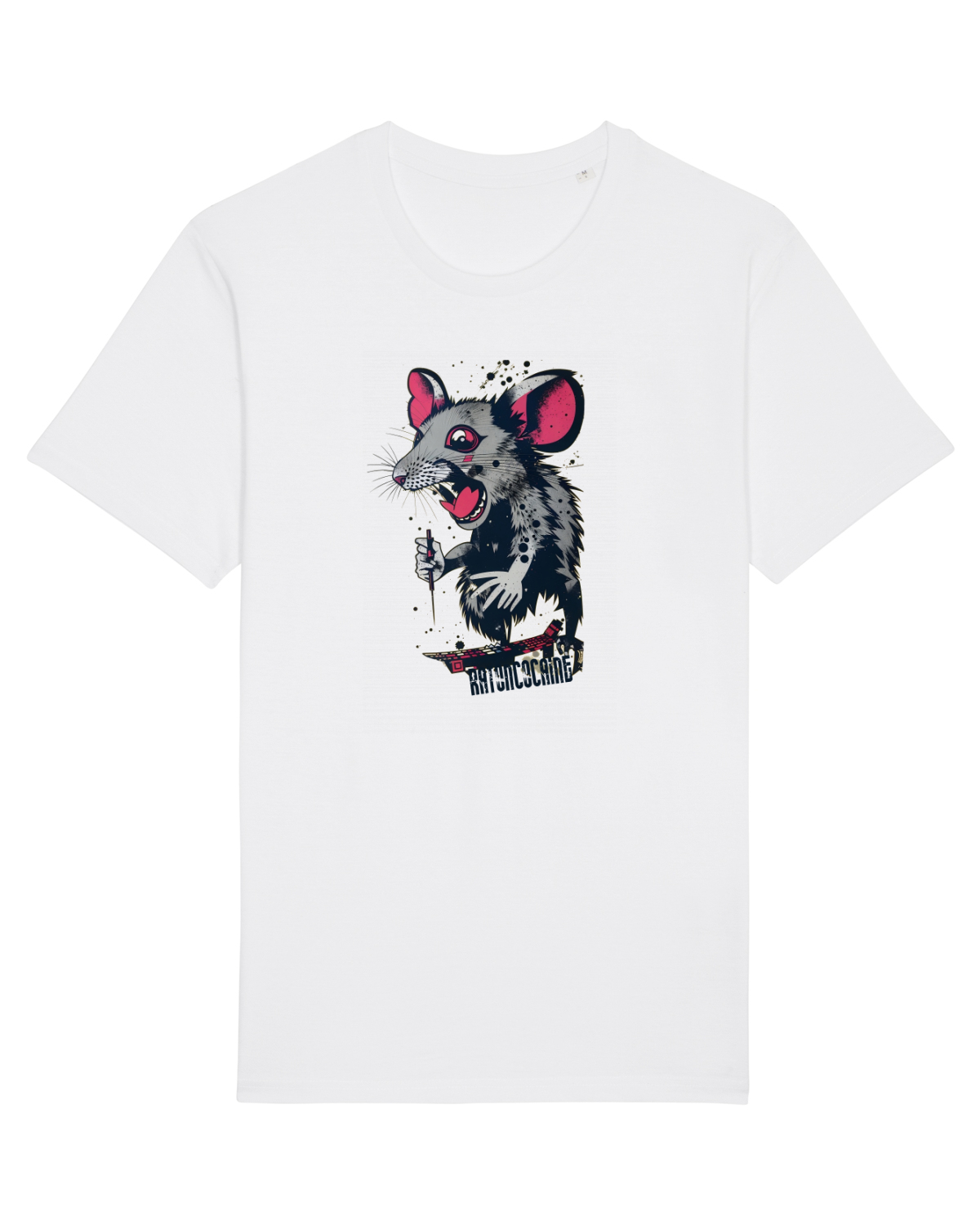 Tricou mânecă scurtă Unisex Rocker White