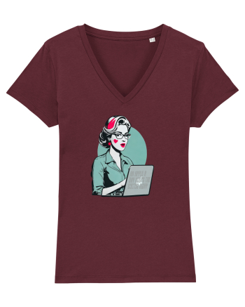 apple mom Burgundy