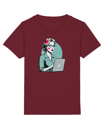 apple mom Burgundy