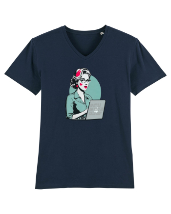 apple mom French Navy