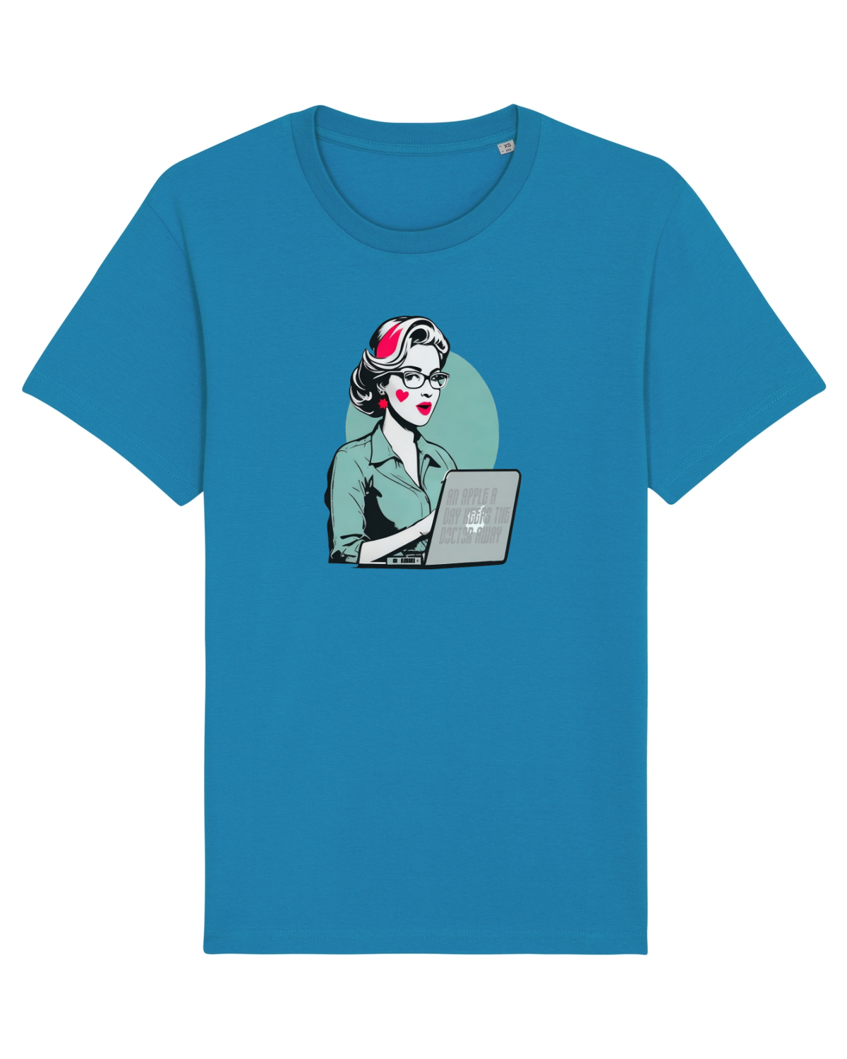 Tricou mânecă scurtă Unisex Rocker Azur
